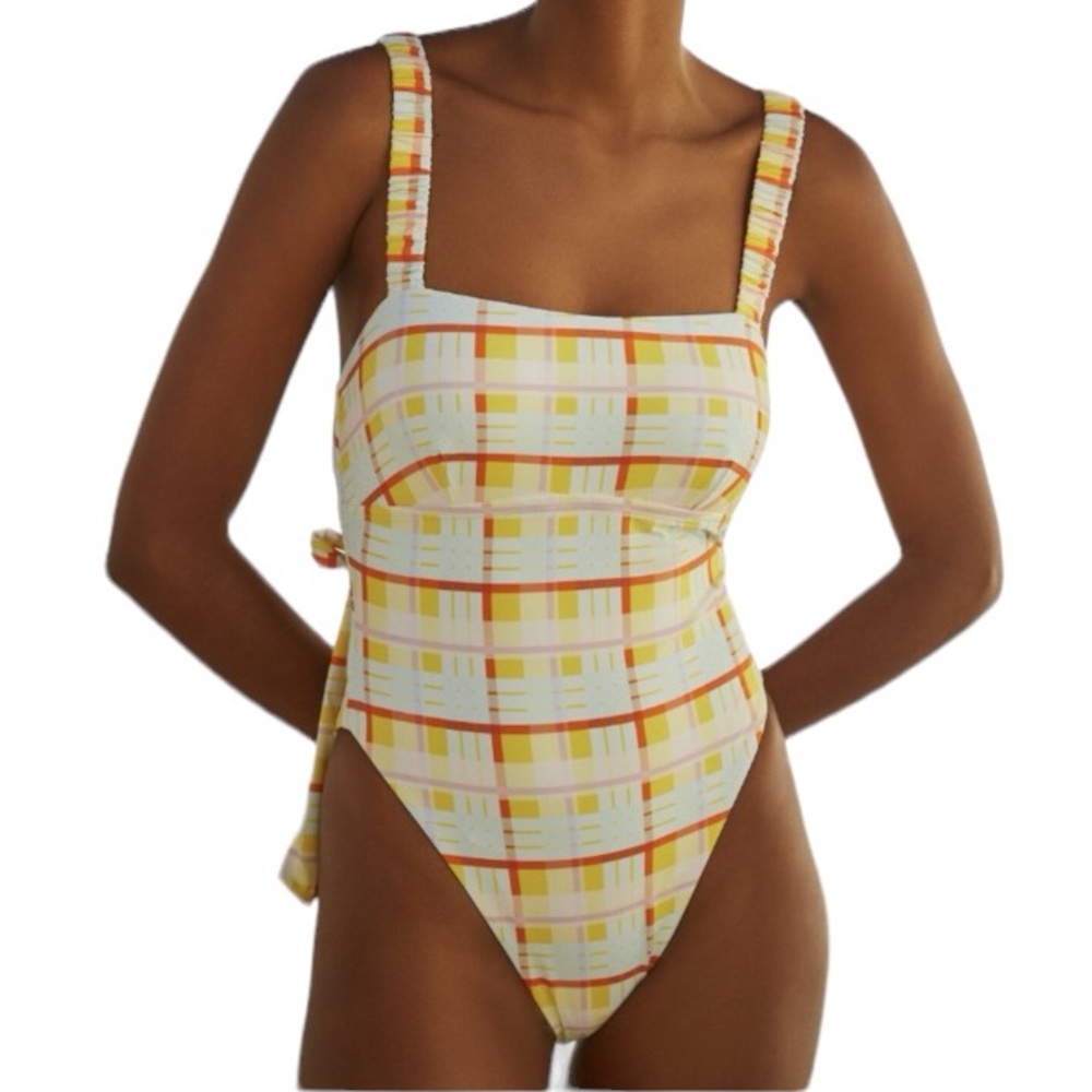 Anthropologie Sanja Scrunch One-Piece Swimsuit | Size 2X